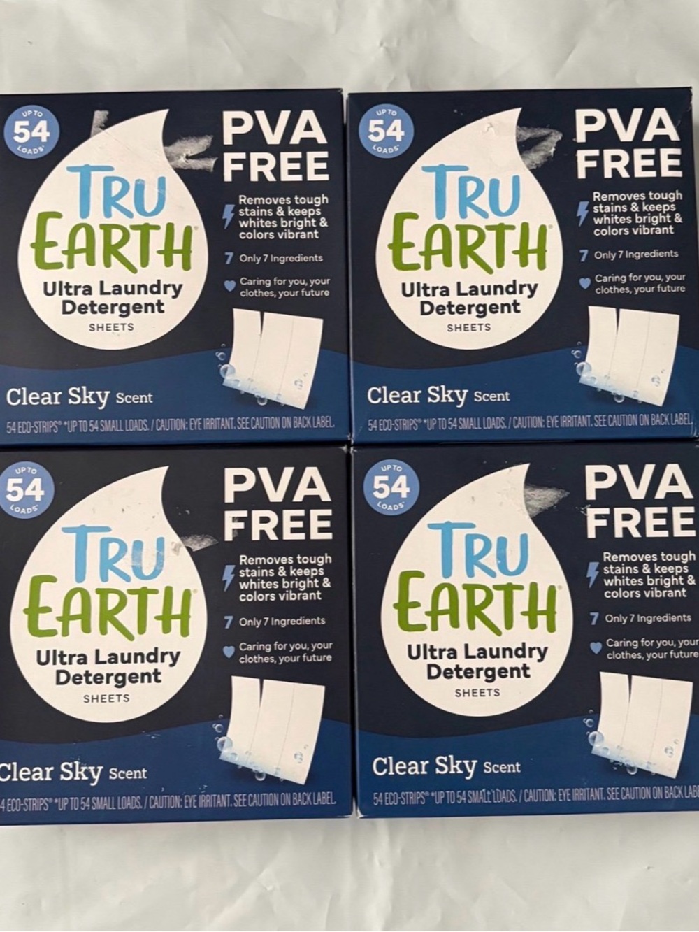 4 Pack - Tru Earth Ultra Laundry Detergent Sheets, 54 Ct Each